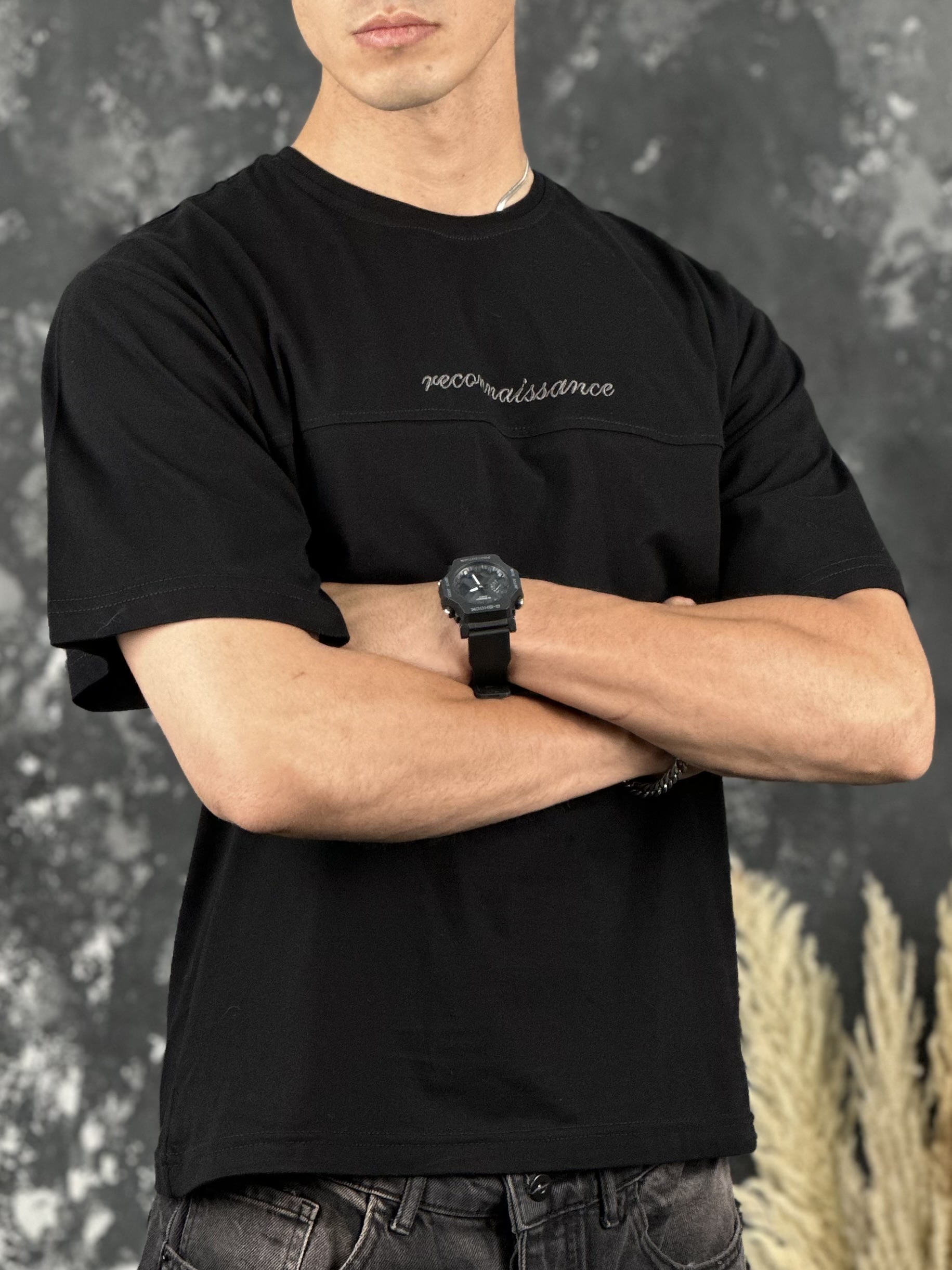 تیشرت باکسی گلدوزی رسپایدر - Image 3