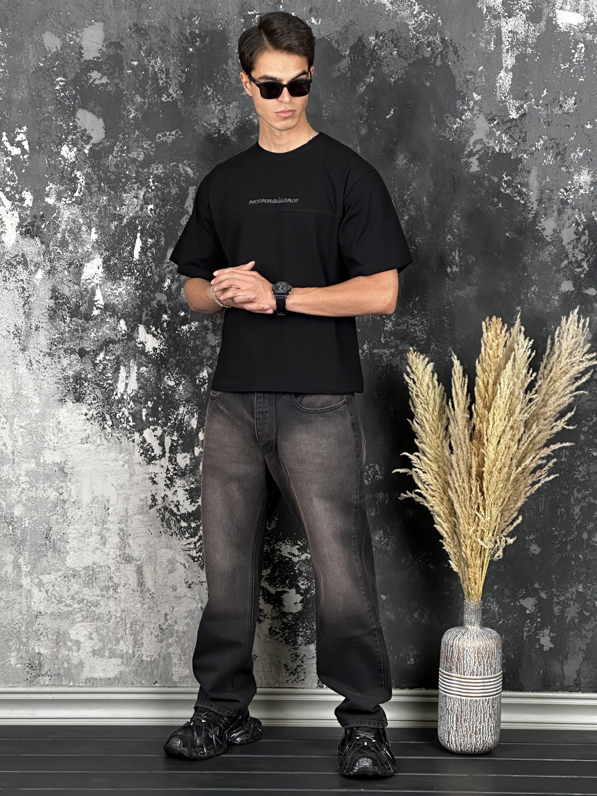 تیشرت باکسی گلدوزی رسپایدر - Image 4