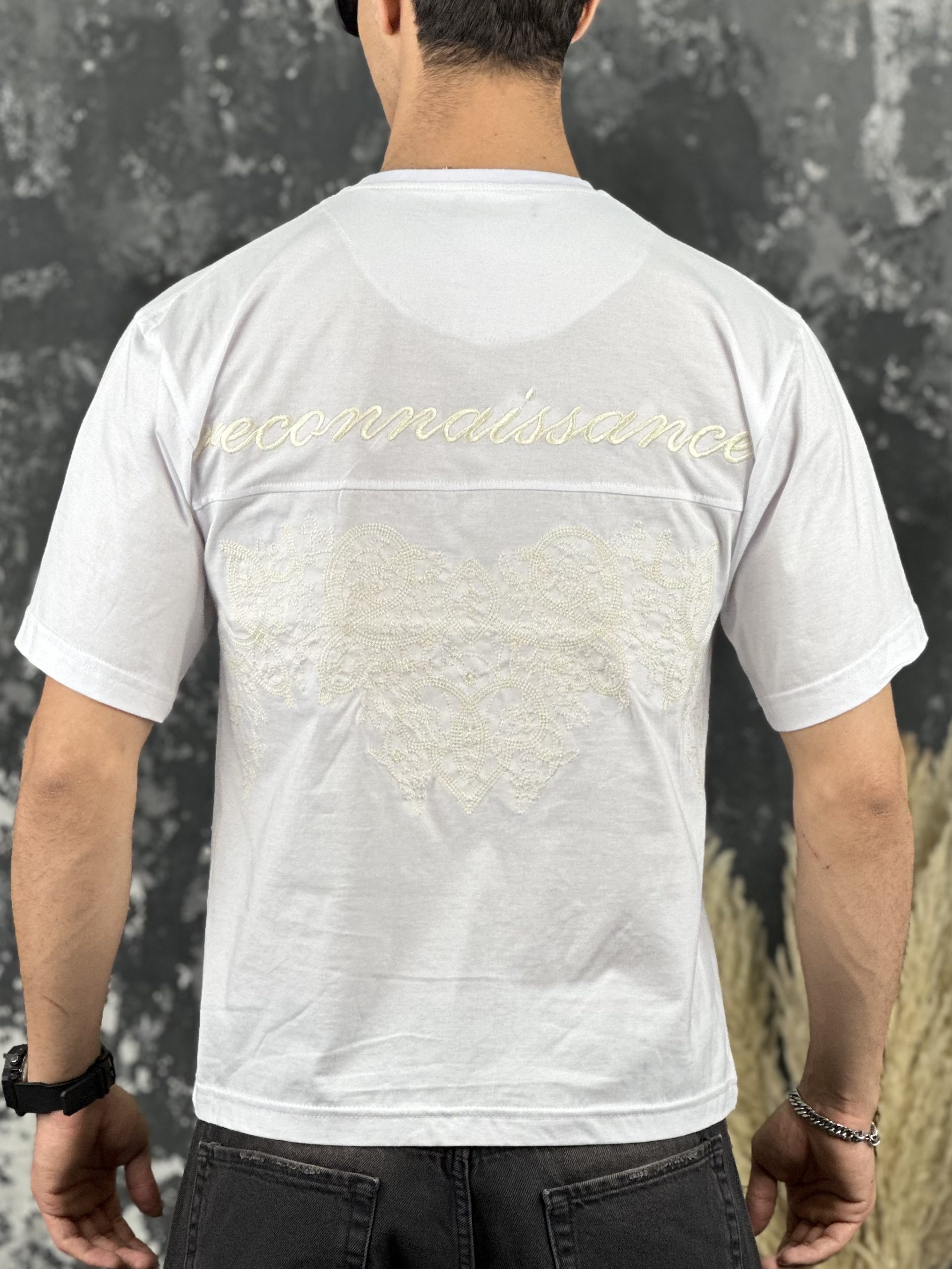 تیشرت باکسی گلدوزی رسپایدر - Image 8