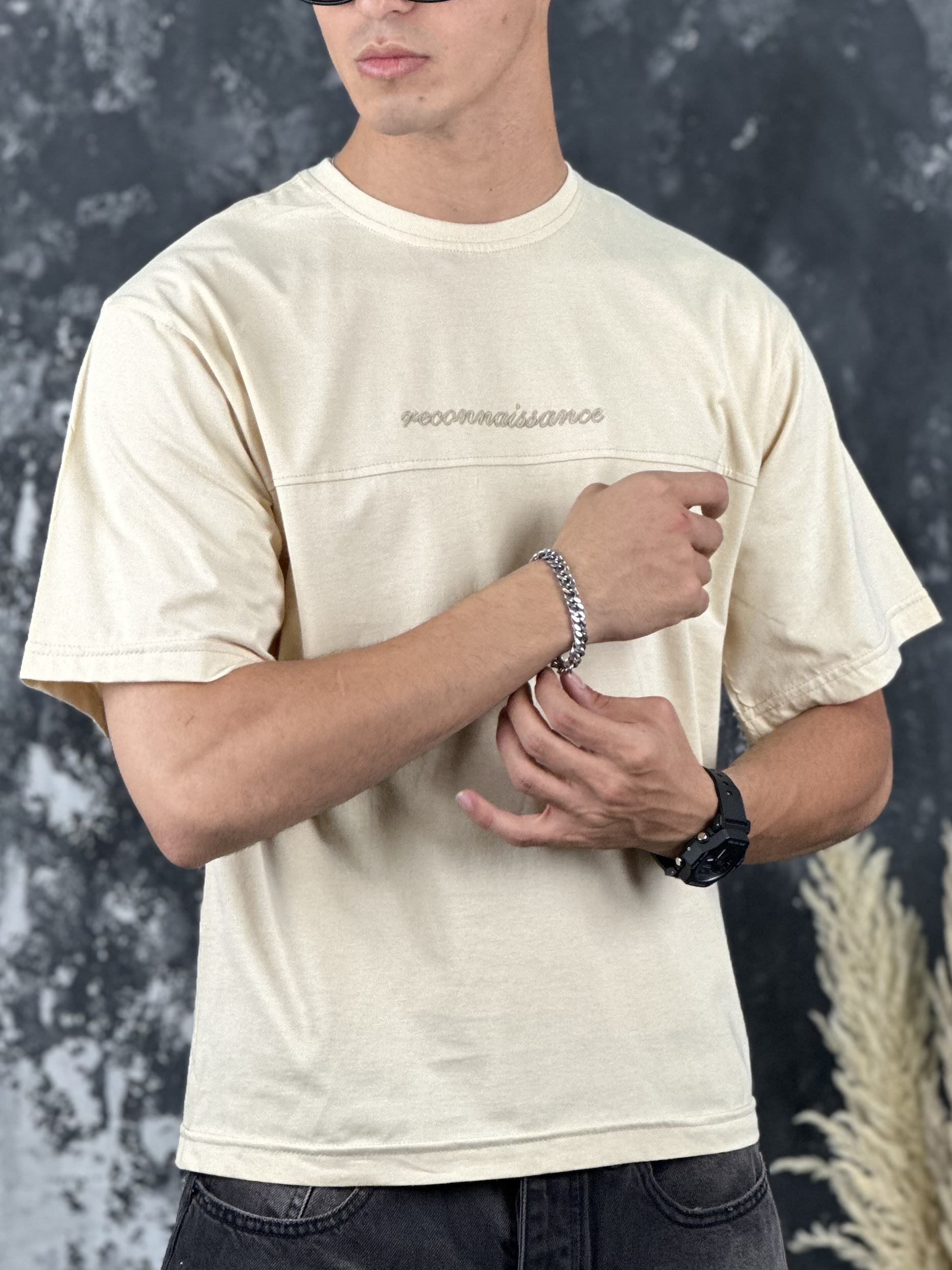 تیشرت باکسی گلدوزی رسپایدر - Image 12