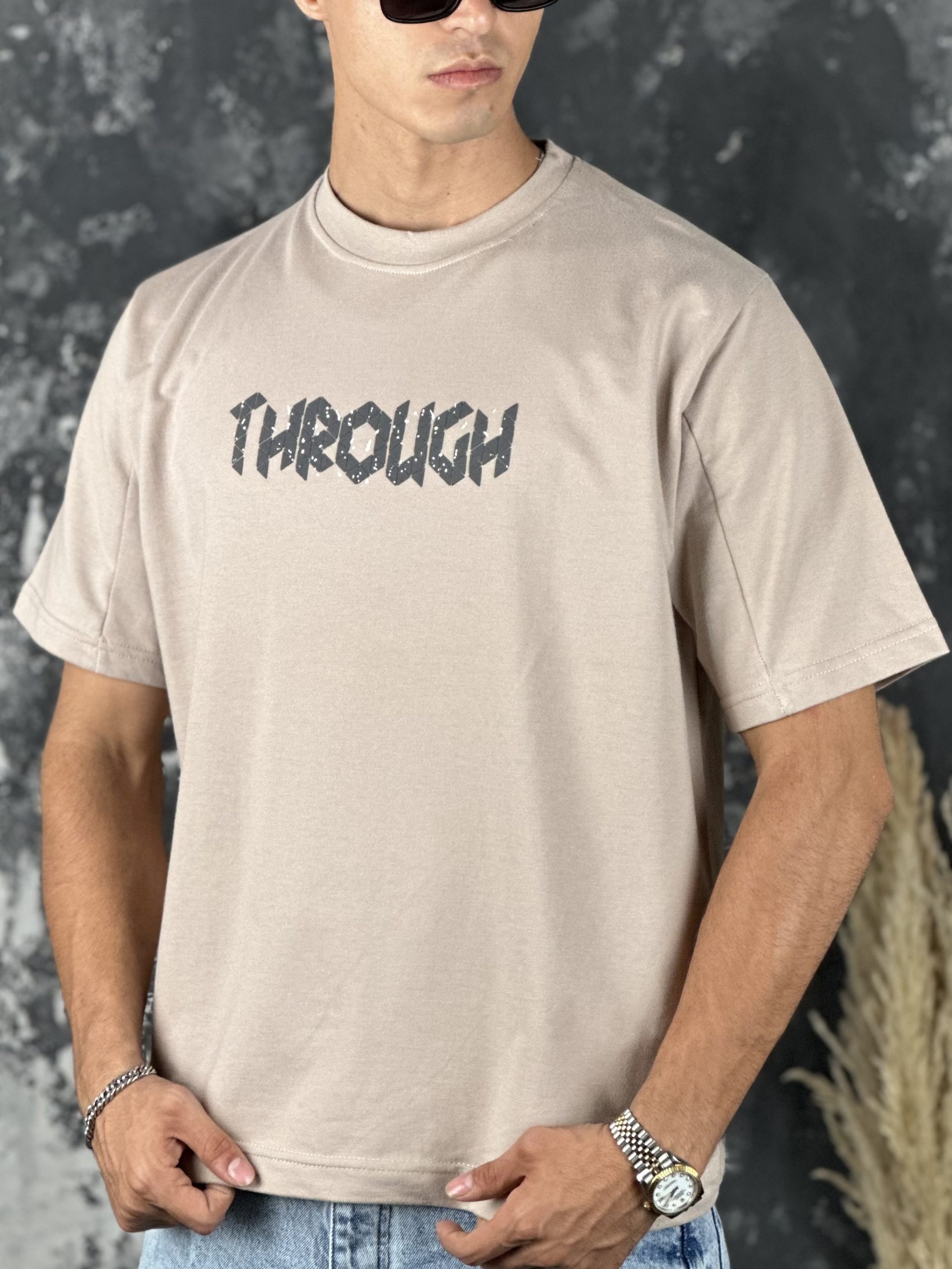 تيشرت باکسي THROUGH - Image 9