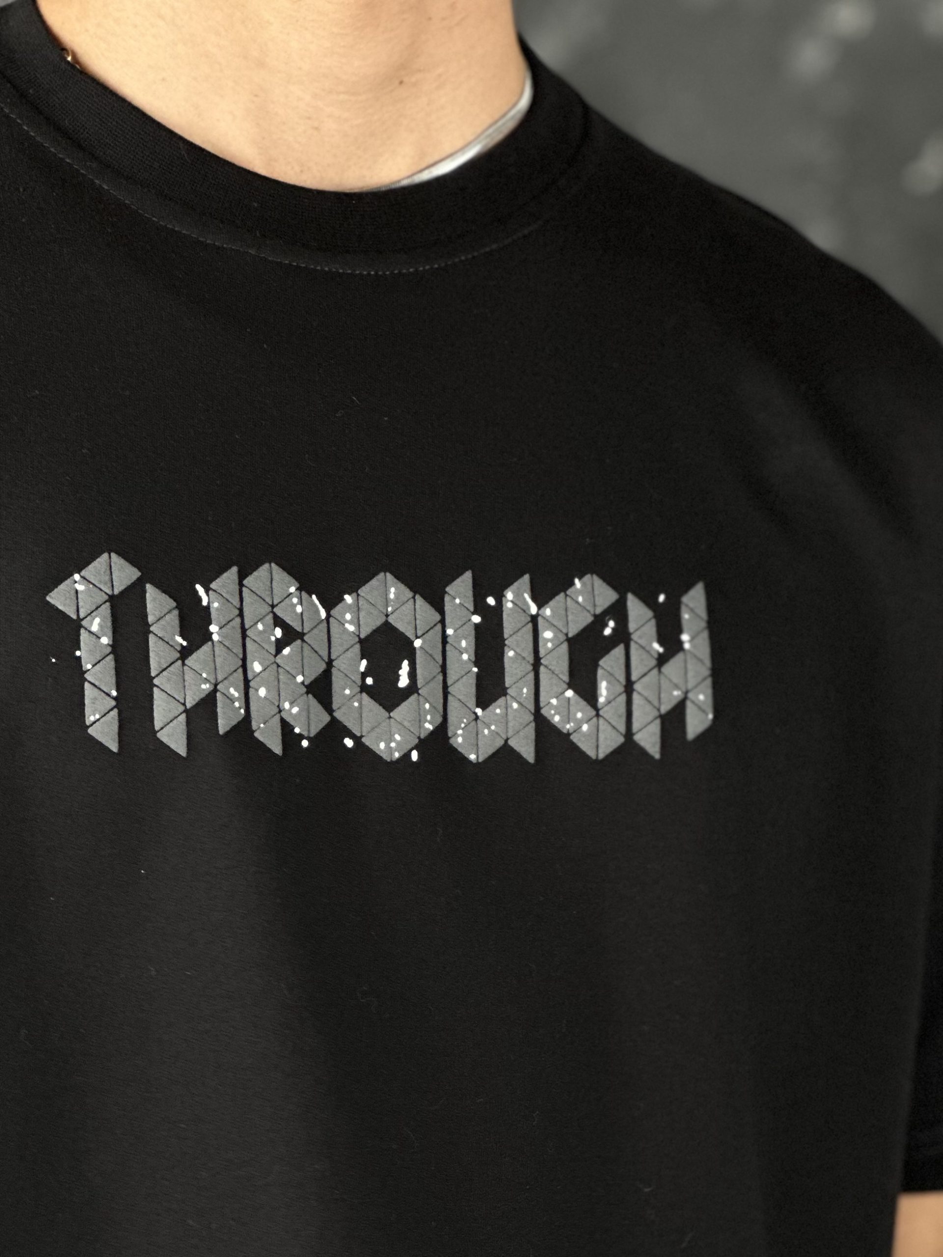 تيشرت باکسي THROUGH - Image 2