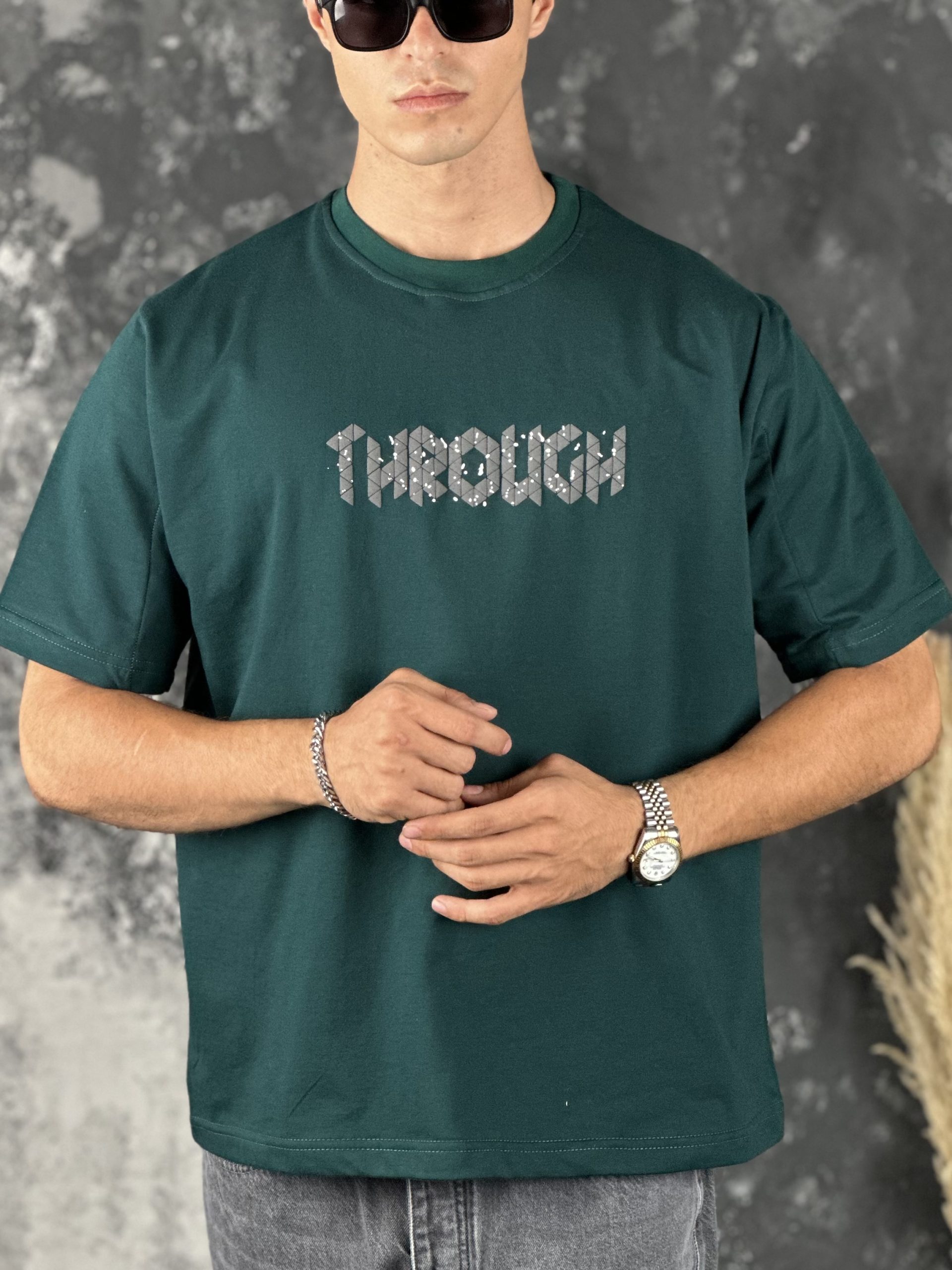 تيشرت باکسي THROUGH - Image 10